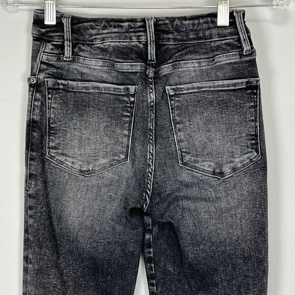 Frame Denim Womens Le One High Rise Skinny Jeans Crop Gray Hughes size 23-28 - Picture 7 of 13